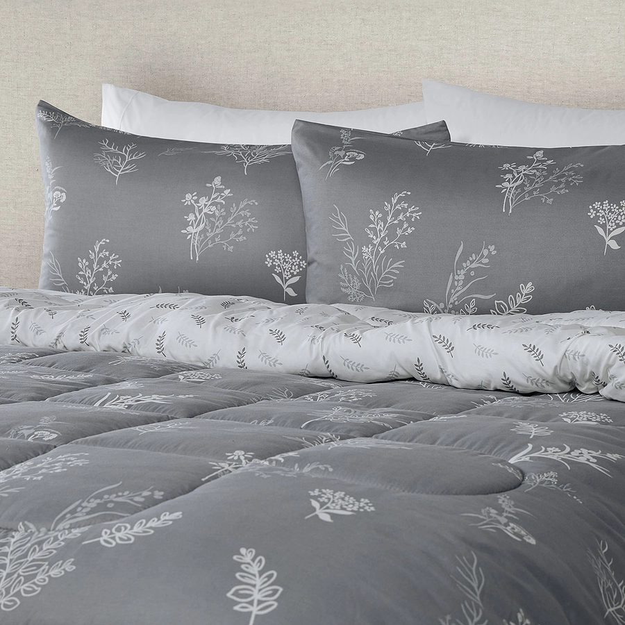 Plumón 2 Plazas Soft Astrid y Reversible Edredón Invierno Abrigador Rosen