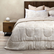 Plumón 2 Plazas Soft Touch Amelia y Reversible Edredón Invierno Abrigador Rosen