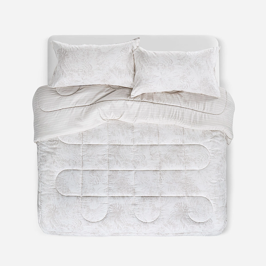 Plumón 2 Plazas Soft Touch Amelia y Reversible Edredón Invierno Abrigador Rosen