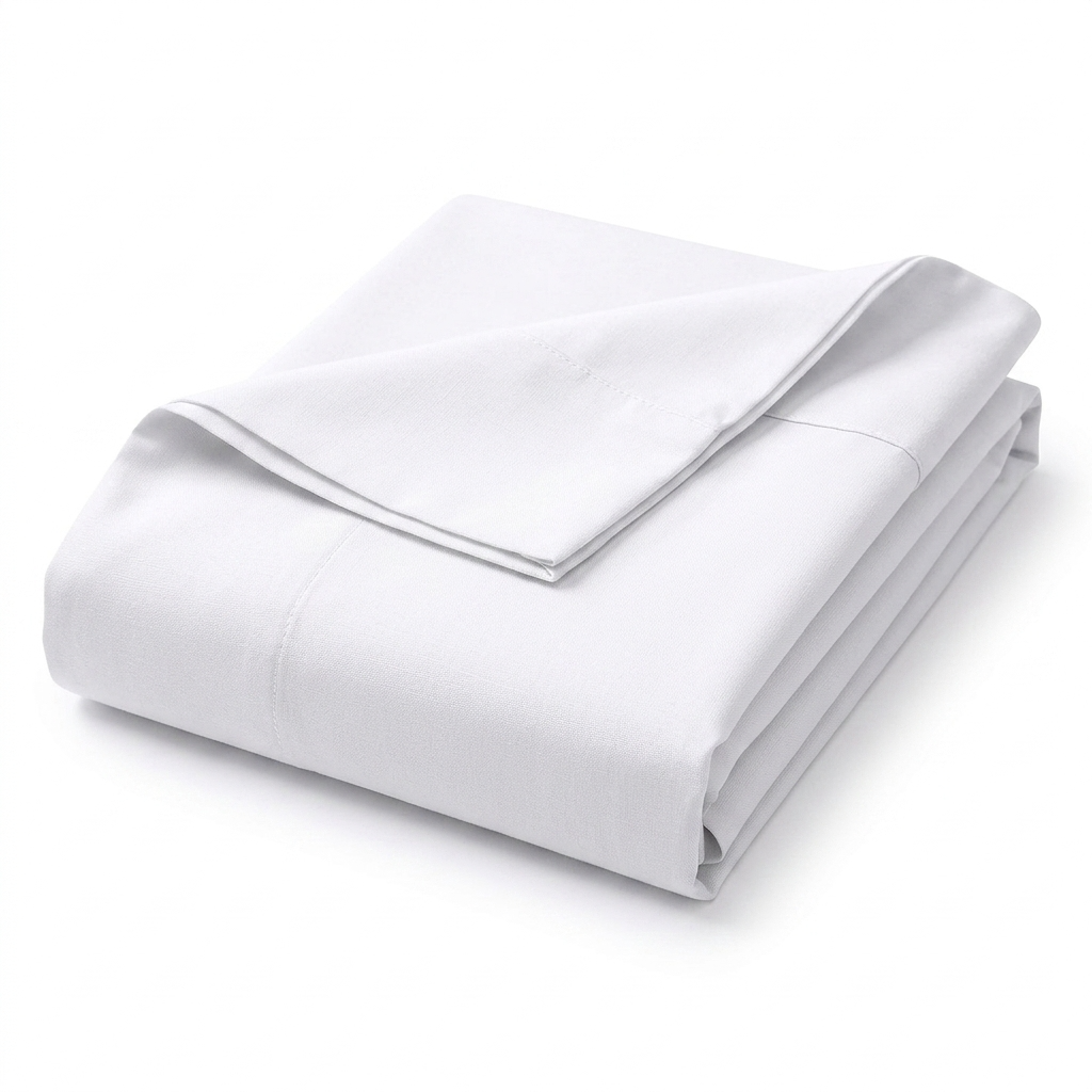 Sábana Encimera 300 Hilos 100% Algodón Blancas - Super King - Suaves y Frescas Premium