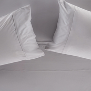 Sábanas 2 Plazas 200 Hilos Gris Perla - Algodón Suave y Resistente Rosen