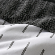 Sabana Blanca 144 Hilos Algodón Cama King Estampado Vias Negro Cannon Hogar